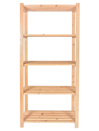 Raft din lemn cu 5 polițe – 2